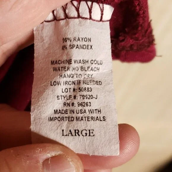 Olivia Rae Maroon Dolman Sleeve Stretchy Crop Top - Picture 5 of 5